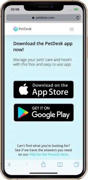 petdesk app phone